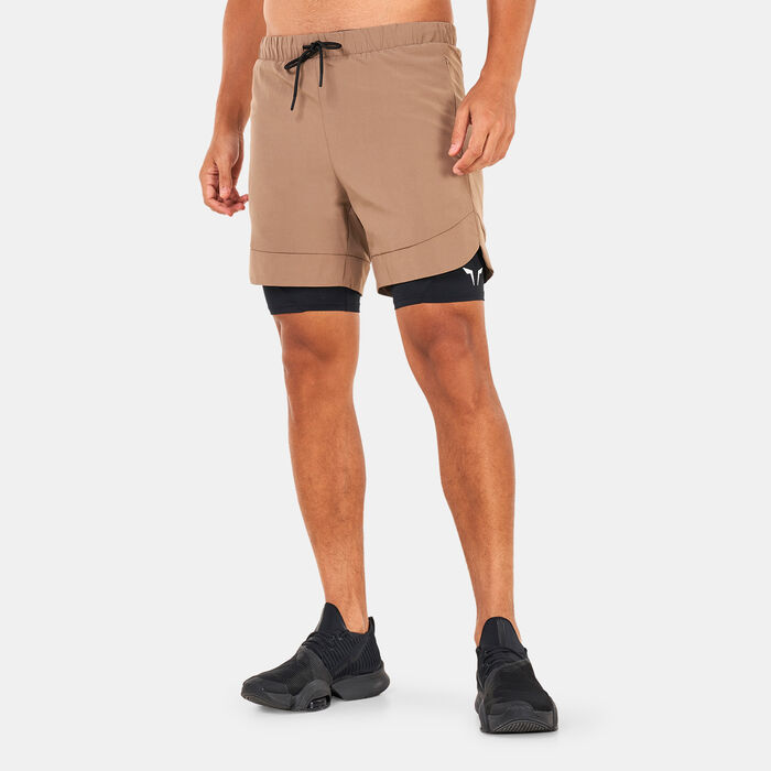 SQUATWOLF Men's Limitless 2-in-1 Shorts Brown SQUATWOLF Men's Limitless 2-in-1 Shorts Brown image number 0