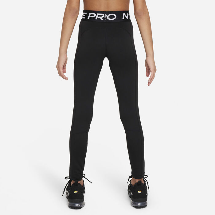 Nike Girls' Pro Dri-FIT Leak Protection: Period Leggings Black Nike Girls' Pro Dri-FIT Leak Protection: Period Leggings Black image number 1