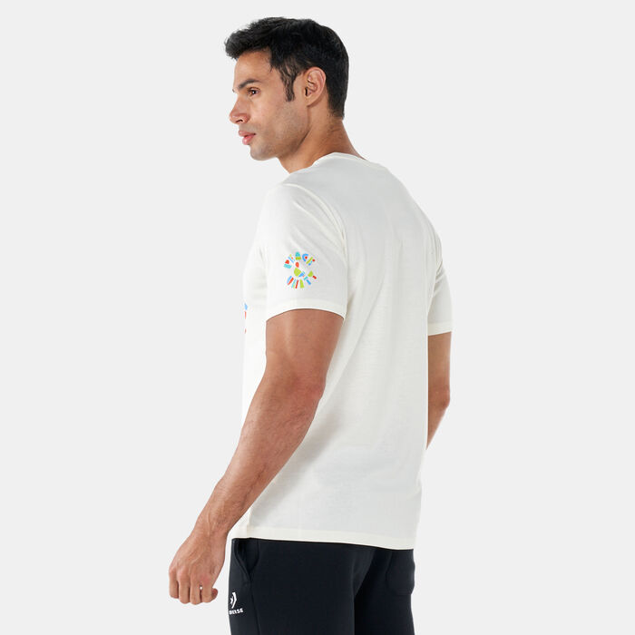 Converse Men's Peace and Unity T-Shirt White Converse Men's Peace and Unity T-Shirt White image number 1