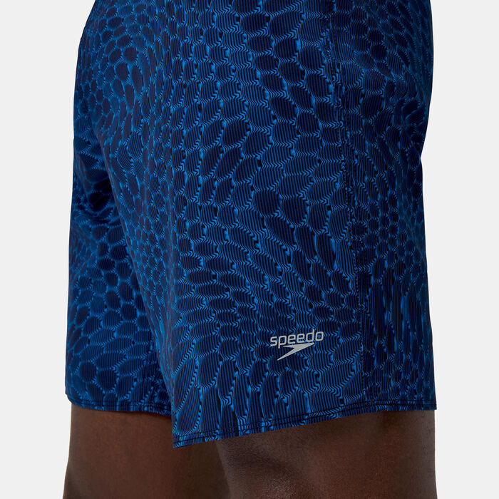 Speedo Men's Lookout Print Board Swimming Shorts Blue Speedo Men's Lookout Print Board Swimming Shorts Blue image number 5