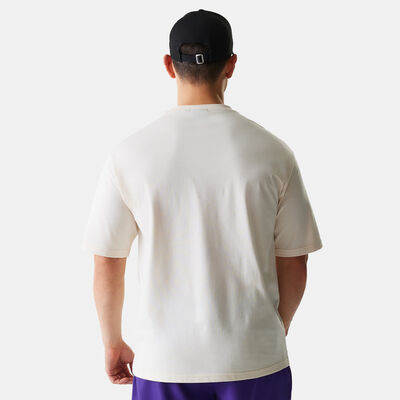 New Era Men's NBA Los Angeles Lakers Graphic T-Shirt Beige