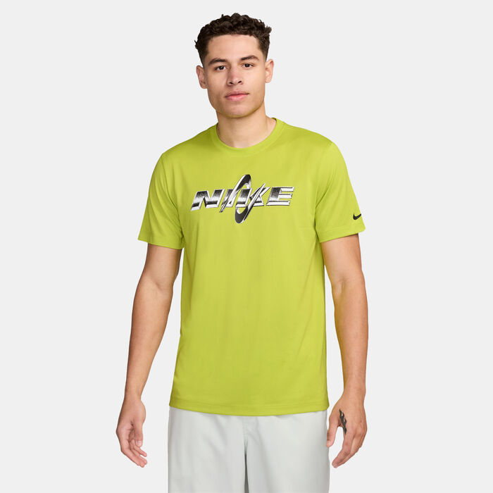Nike Men's Dri-FIT Training T-Shirt Green Nike Men's Dri-FIT Training T-Shirt Green image number 0