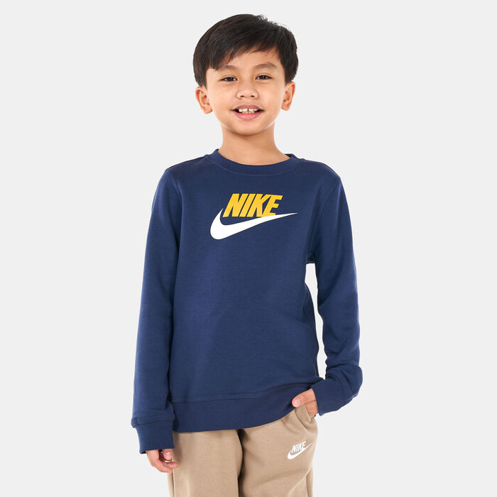 Nike Kids' Sportswear Club Fleece Sweatshirt (Older Kids) Blue Nike Kids' Sportswear Club Fleece Sweatshirt (Older Kids) Blue image number 0