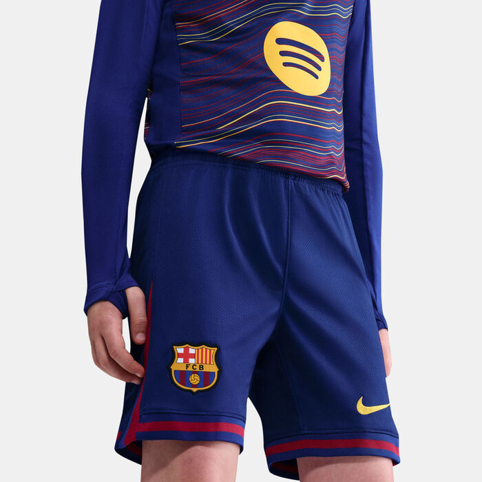 Nike Kids' FC Barcelona 25/26 Home Replica Football Shorts Blue Nike Kids' FC Barcelona 25/26 Home Replica Football Shorts Blue image number 3