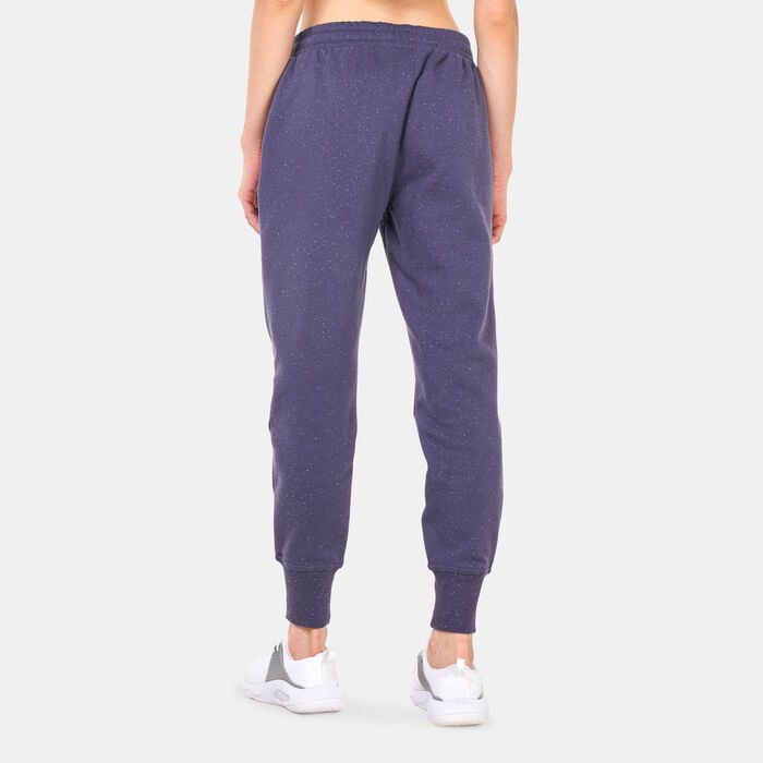 Under Armour Women's UA Rival Fleece Sweatpants Purple Under Armour Women's UA Rival Fleece Sweatpants Purple image number 1