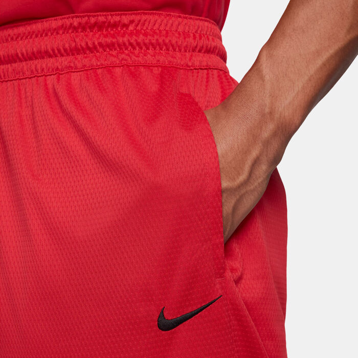 Nike Men's Icon Dri-FIT Basketball Shorts Red Nike Men's Icon Dri-FIT Basketball Shorts Red image number 3