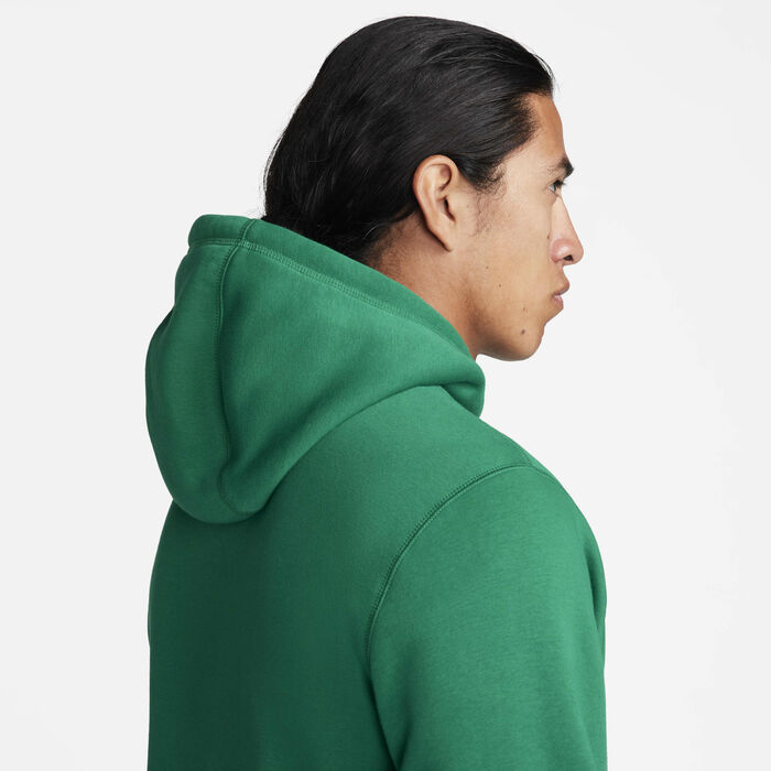 Nike Men's Club Fleece Hoodie Green Nike Men's Club Fleece Hoodie Green image number 4