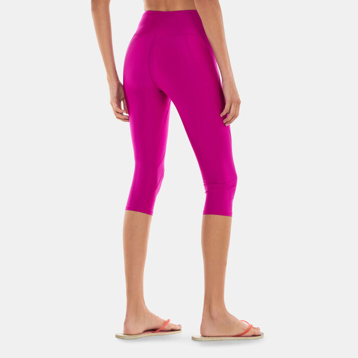 Speedo Women's 3/4 Swimming Leggings Purple Speedo Women's 3/4 Swimming Leggings Purple image number 1