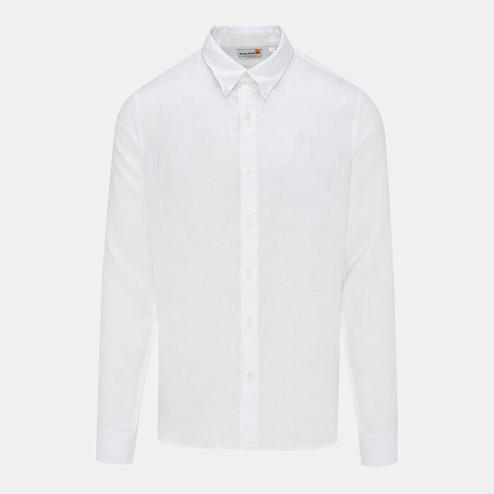 Timberland Men's Mill Brook Linen Shirt White Timberland Men's Mill Brook Linen Shirt White image number 0