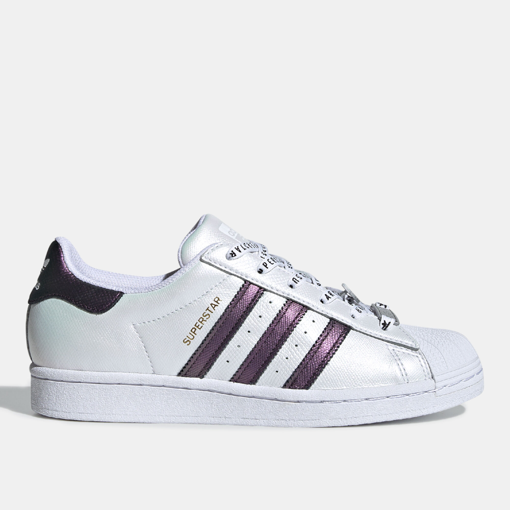 Superstar metallic dames purper hotsell