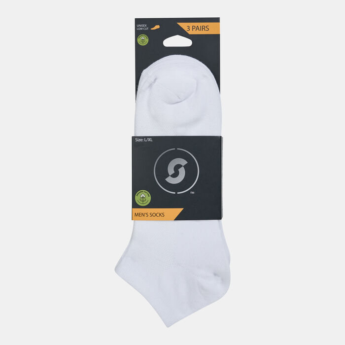 Sun and Sand Sports Lightweight Low Cut Socks (3 Pack) - L/XL White Sun and Sand Sports Lightweight Low Cut Socks (3 Pack) - L/XL White image number 1