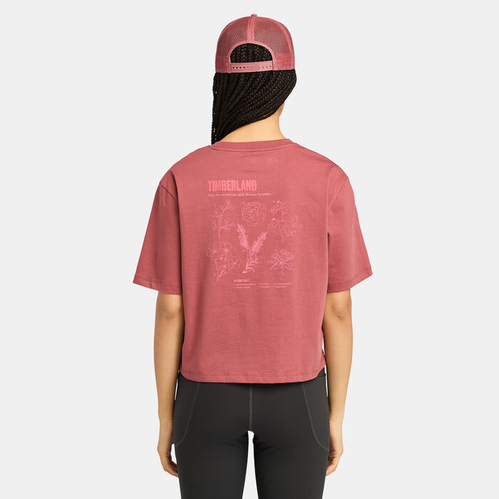 Timberland Women's Graphic T-Shirt Pink Timberland Women's Graphic T-Shirt Pink image number 1