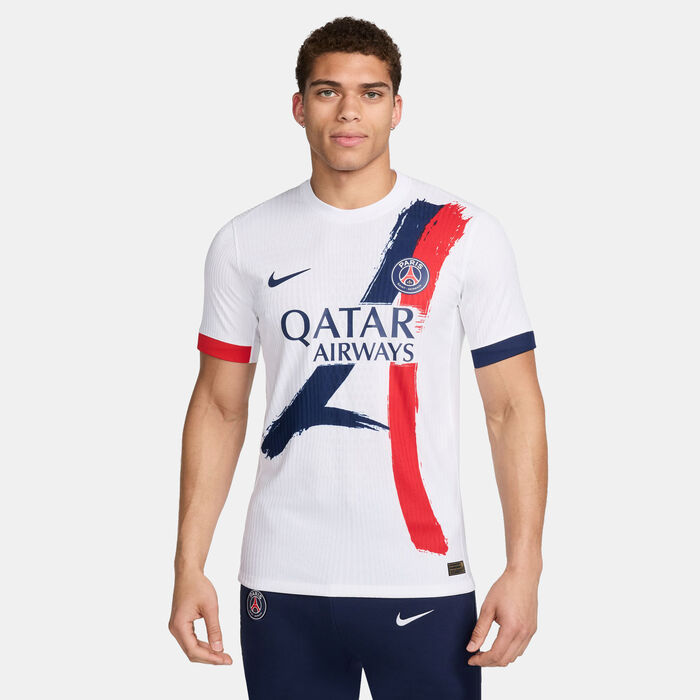 Nike Men's Paris Saint-Germain 24/25 Away Authentic Football Jersey White Nike Men's Paris Saint-Germain 24/25 Away Authentic Football Jersey White image number 0