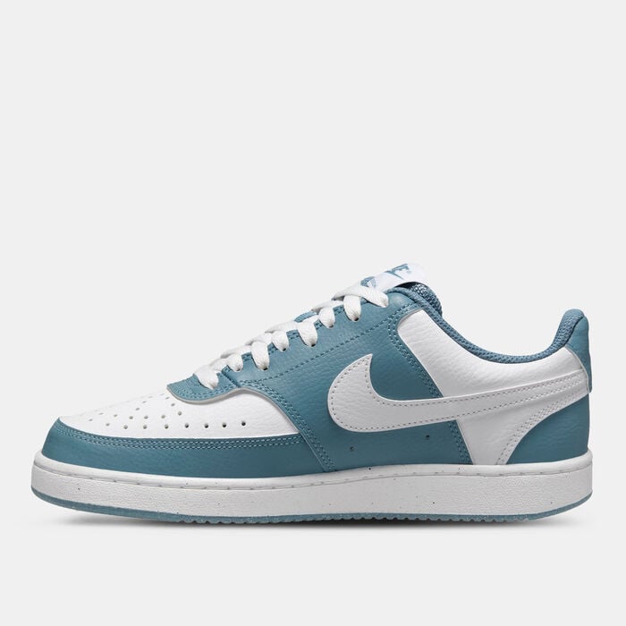 Nike Women's Court Vision Low Next Nature Shoes Blue Nike Women's Court Vision Low Next Nature Shoes Blue image number 1