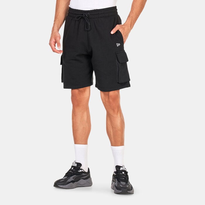 New Era Men's Essentials Cargo Shorts Black New Era Men's Essentials Cargo Shorts Black image number 0