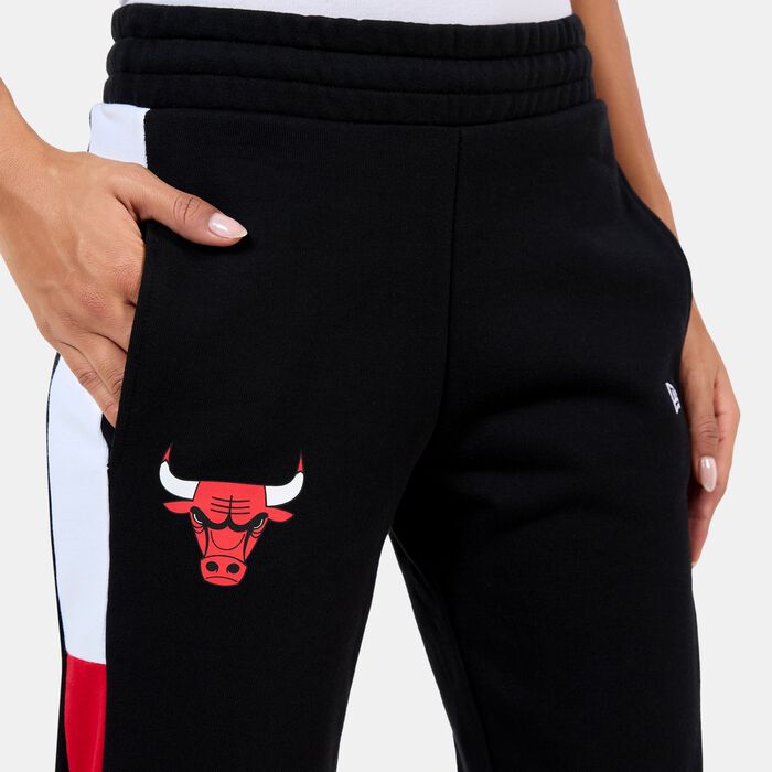 New Era Women's NBA Chicago Bulls Colourblock Sweatpants Black New Era Women's NBA Chicago Bulls Colourblock Sweatpants Black image number 3