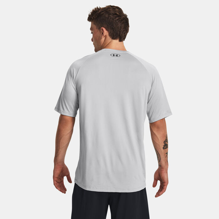 Under Armour Men's UA Tech™ Print Fill Training T-Shirt Grey Under Armour Men's UA Tech™ Print Fill Training T-Shirt Grey image number 1