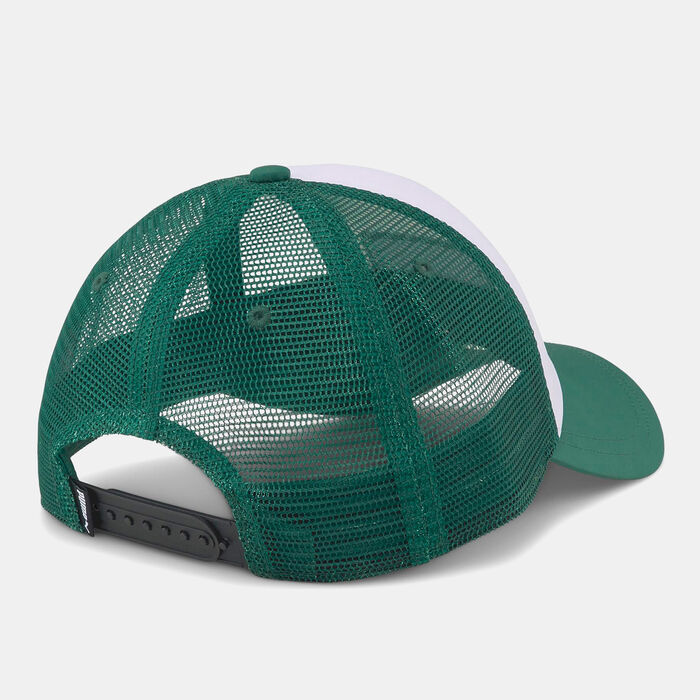 PUMA Men's Logo Trucker Hat White PUMA Men's Logo Trucker Hat White image number 1