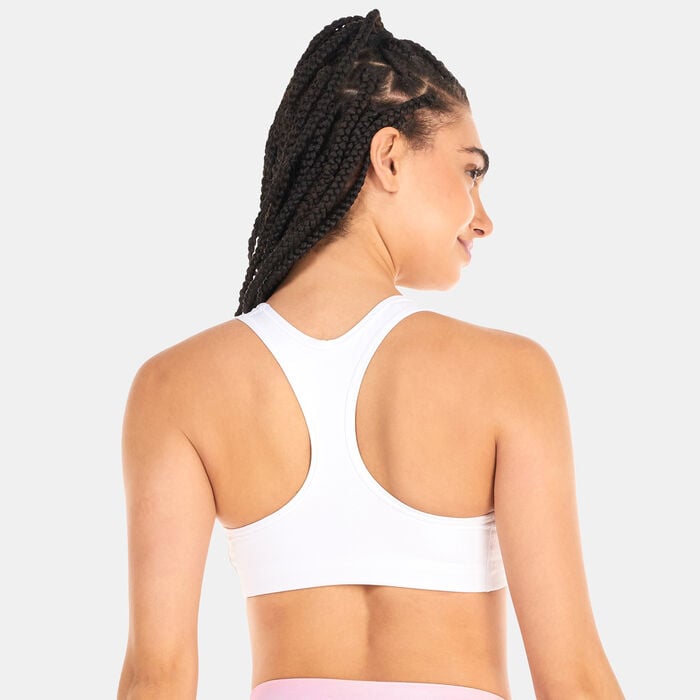 Nike Women's Dri-FIT Swoosh Sports Bra White Nike Women's Dri-FIT Swoosh Sports Bra White image number 1