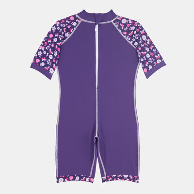 COEGA Kids' Swimming One-Piece Swimsuit Purple