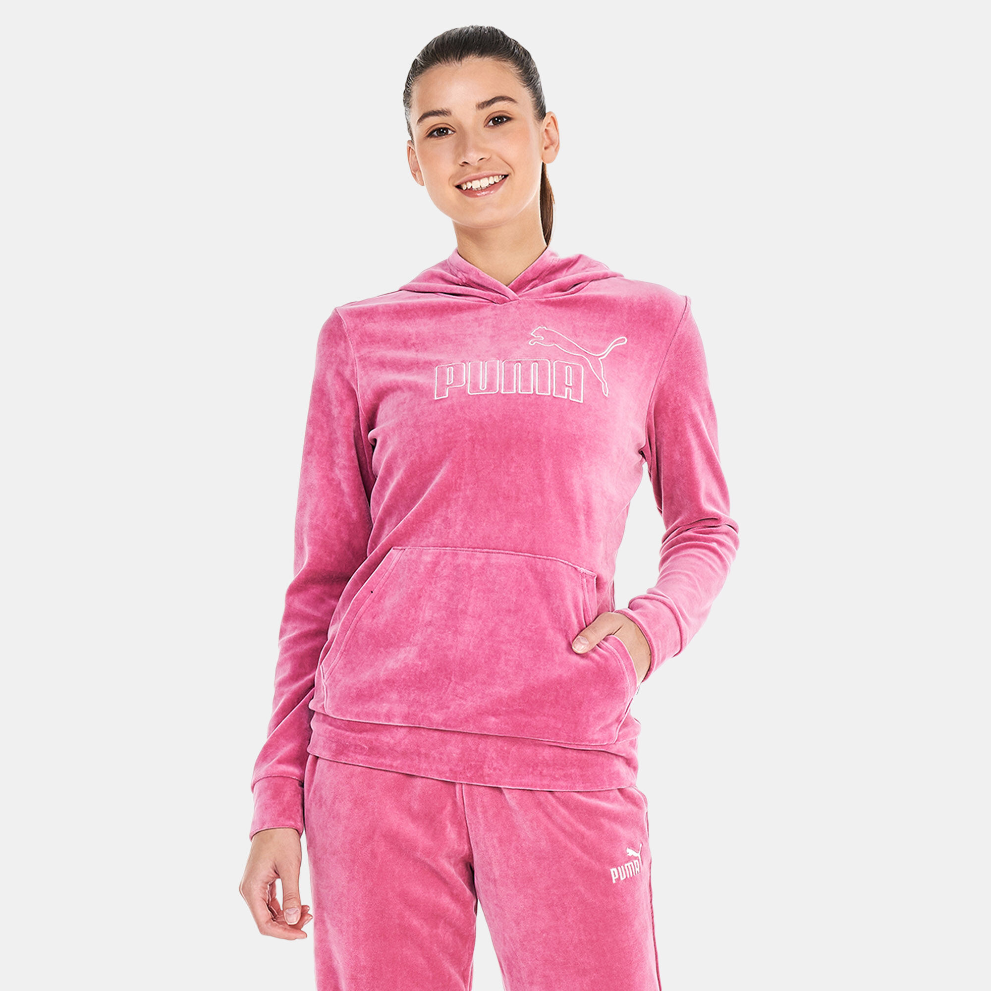 Puma velour hoodie online