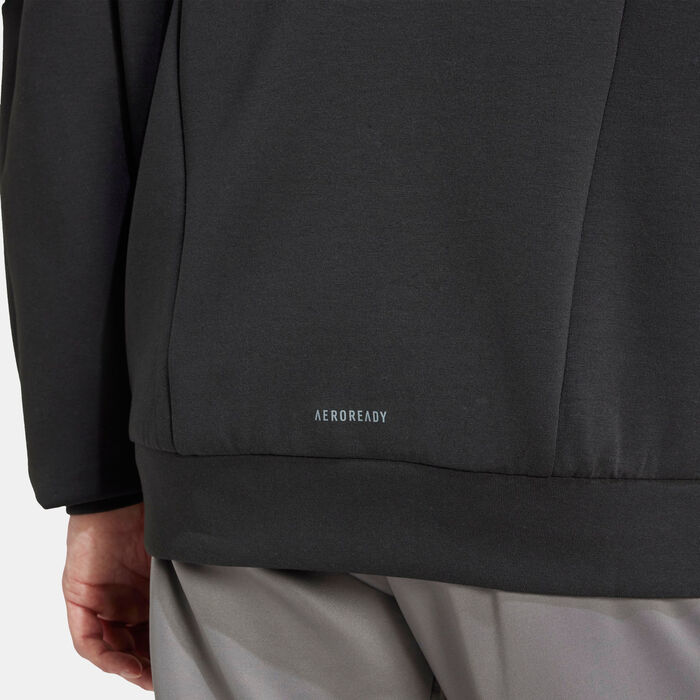 adidas Men's Designed for Training Full-Zip Track Jacket Black adidas Men's Designed for Training Full-Zip Track Jacket Black image number 5