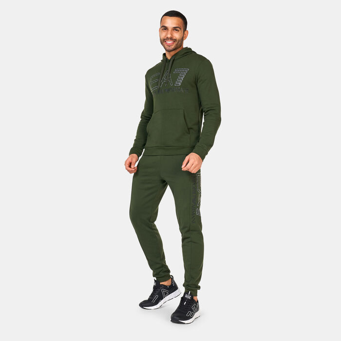 EA7 Emporio Armani Men's Logo Pack Hoodie Green EA7 Emporio Armani Men's Logo Pack Hoodie Green image number 2