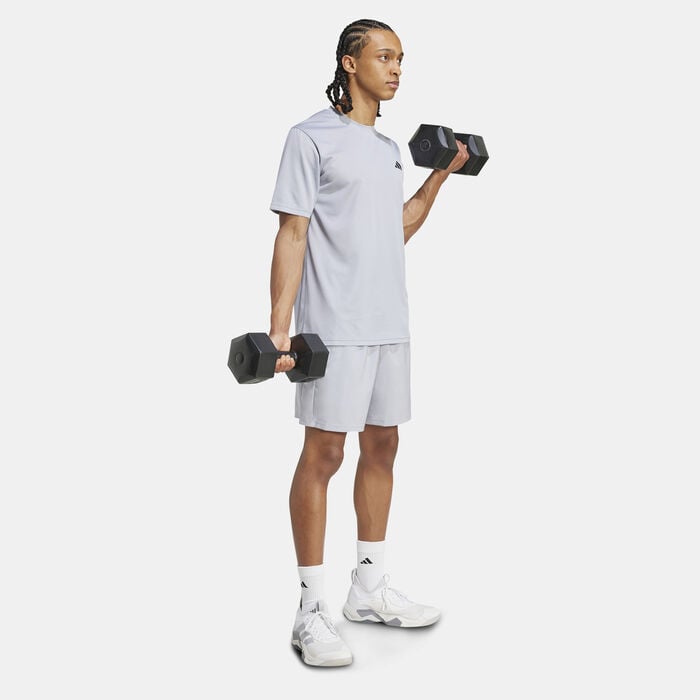 adidas Men's Training Essentials Training T-Shirt Grey adidas Men's Training Essentials Training T-Shirt Grey image number 2