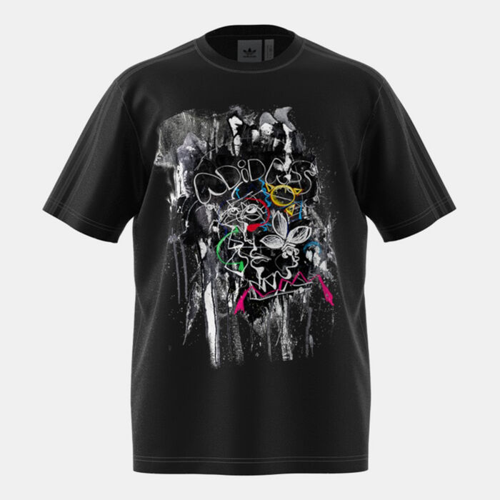 adidas Originals Men's x FEWOCiOUS Graphic T-Shirt Black adidas Originals Men's x FEWOCiOUS Graphic T-Shirt Black image number 0