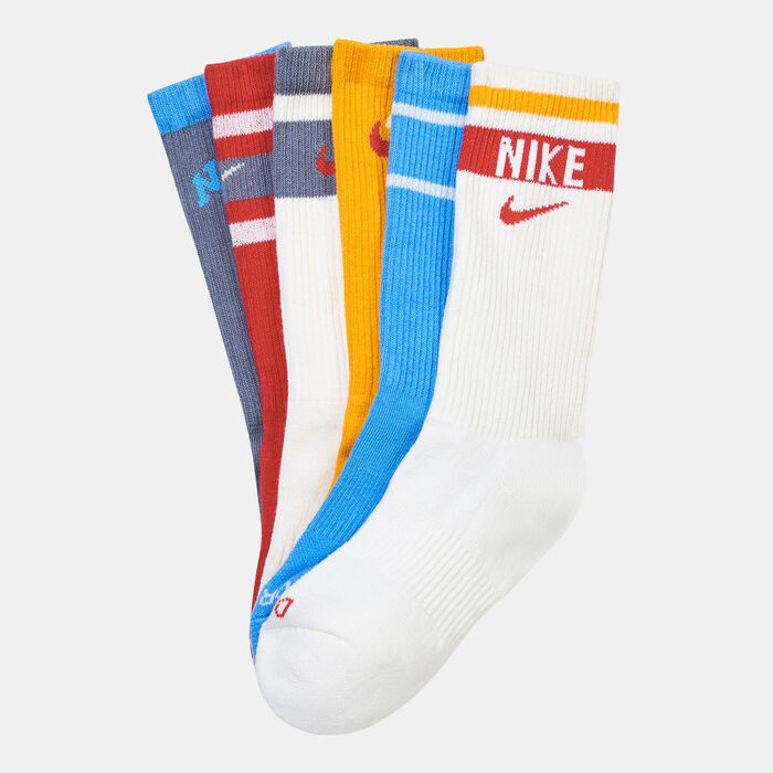 Nike Everyday Plus Cushioned Crew Socks (6 Pairs) Multi-Color Nike Everyday Plus Cushioned Crew Socks (6 Pairs) Multi-Color image number 0