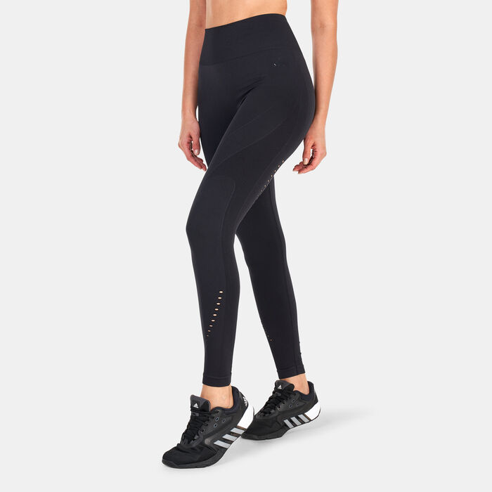 adidas Women's Yoga Seamless 7/8 Leggings Black adidas Women's Yoga Seamless 7/8 Leggings Black image number 0