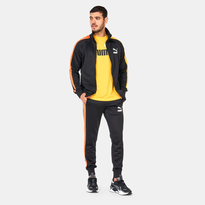 PUMA Men's Iconic T7 Track Pants Black PUMA Men's Iconic T7 Track Pants Black image number 2