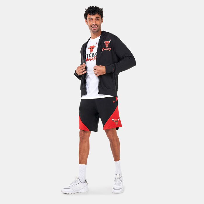 New Era Men's NBA Chicago Bulls Script Full-Zip Hoodie Black New Era Men's NBA Chicago Bulls Script Full-Zip Hoodie Black image number 2