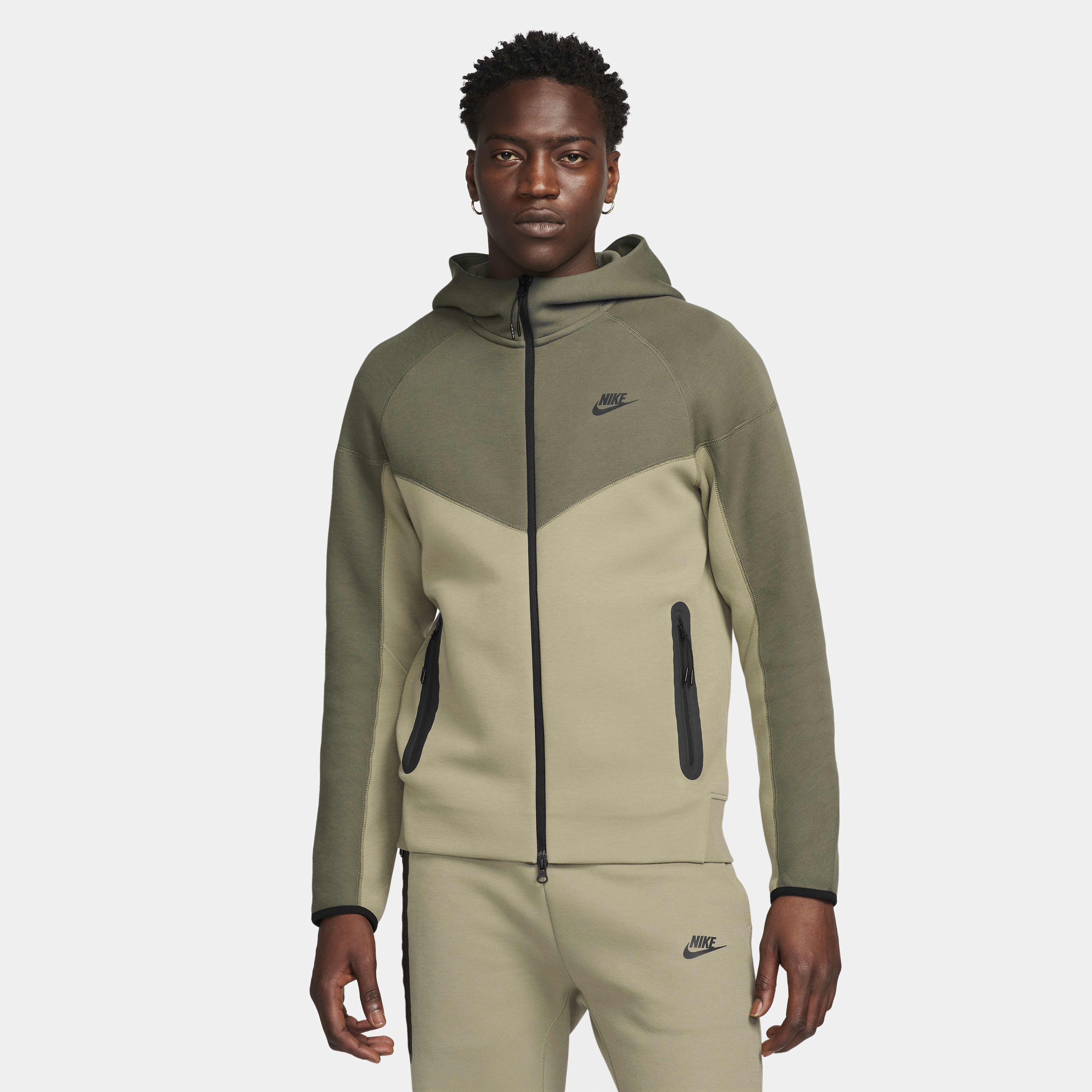 olive green nike men's sweatshirt