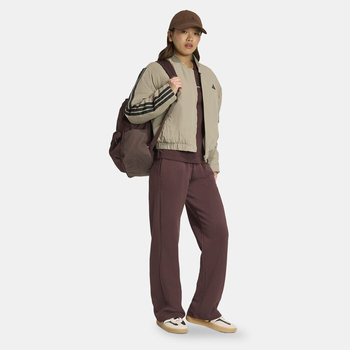adidas Women's Essentials Small Logo Joggers Brown adidas Women's Essentials Small Logo Joggers Brown image number 2