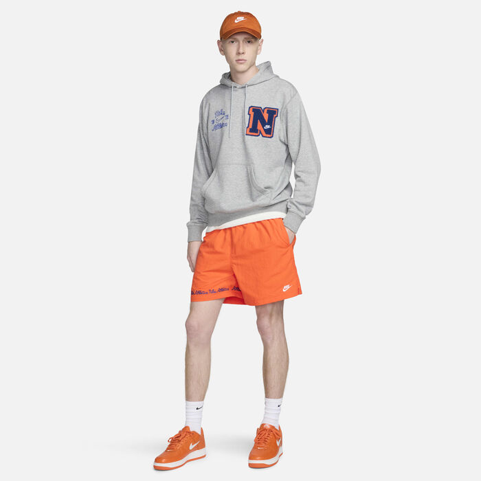 Nike Men's Club Fleece Flow Shorts Orange Nike Men's Club Fleece Flow Shorts Orange image number 7