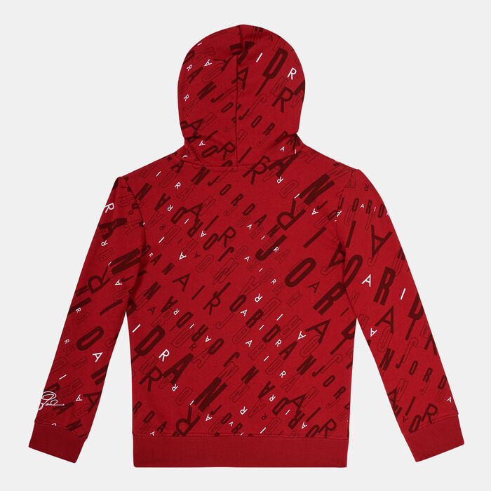 Jordan Kids' Essentials Hybrid French Terry Hoodie Red Jordan Kids' Essentials Hybrid French Terry Hoodie Red image number 1