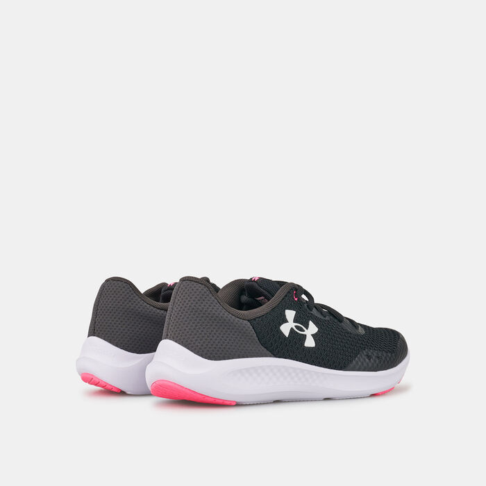 Under Armour Kids' UA Charged Pursuit 3 Running Shoe (Older Kids) Black image number 2