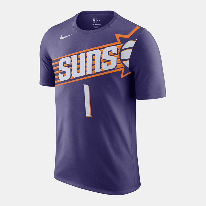 Nike Men's NBA Phoenix Suns Devin Booker T-Shirt Purple Nike Men's NBA Phoenix Suns Devin Booker T-Shirt Purple image number 0
