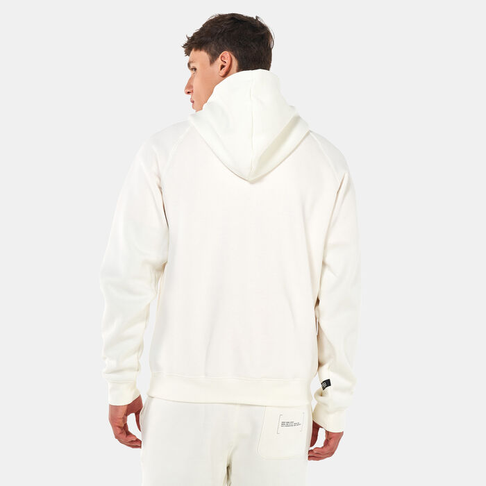 adidas Men's Fleece Hoodie White adidas Men's Fleece Hoodie White image number 1