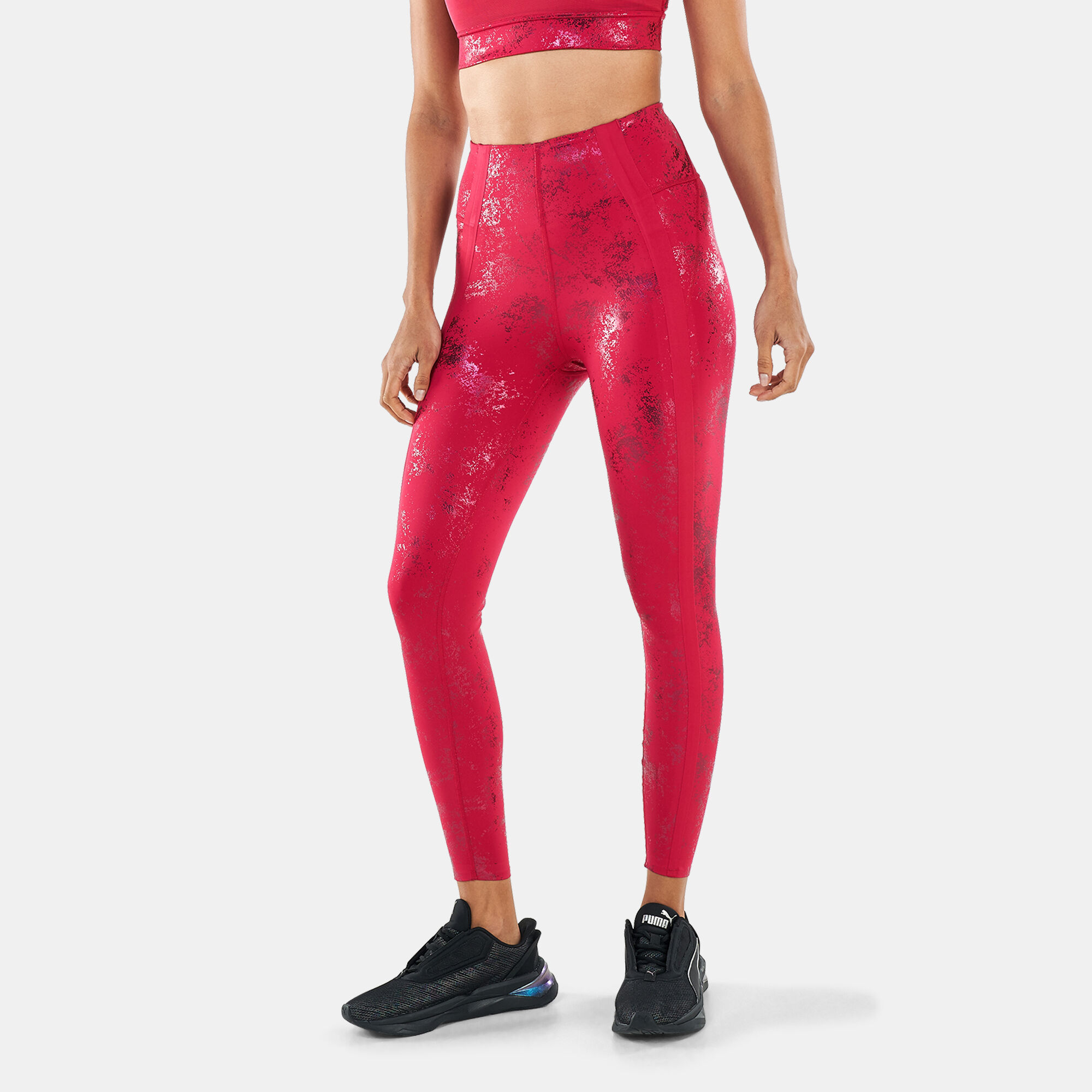 Puma red leggings best sale