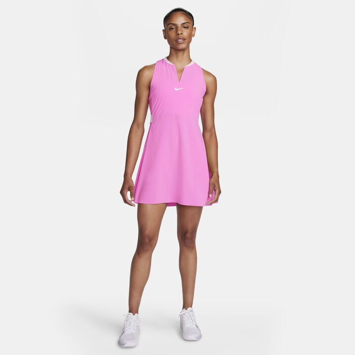Nike Women's Dri-FIT Advantage Tennis Dress Pink Nike Women's Dri-FIT Advantage Tennis Dress Pink image number 5