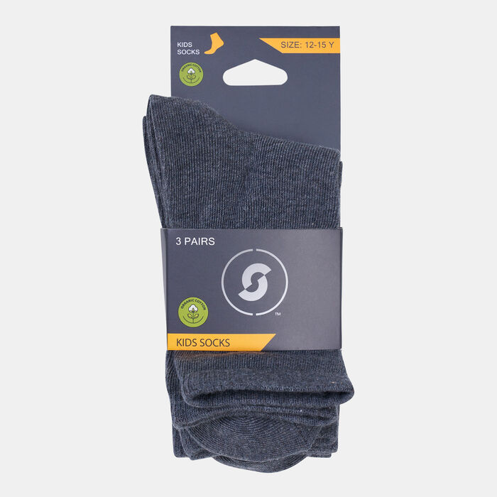 Sun and Sand Sports Kids' Crew Socks Grey Sun and Sand Sports Kids' Crew Socks Grey image number 0