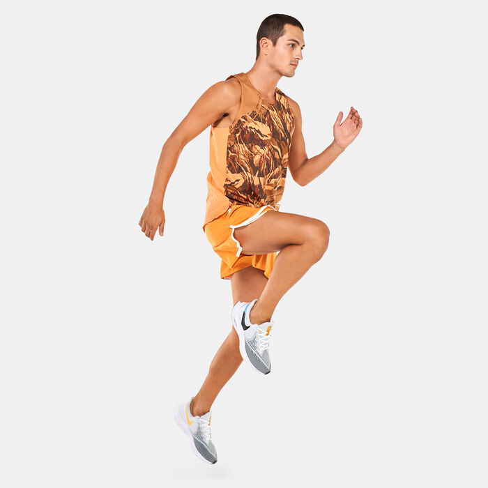 Nike Men's Dri-FIT Trail Rise 365 Running Tank Top Orange Nike Men's Dri-FIT Trail Rise 365 Running Tank Top Orange image number 2
