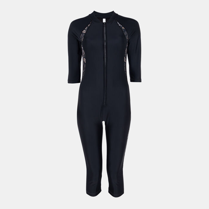 COEGA Womens SlimKini 3/4 Swimsuit Black image number 0