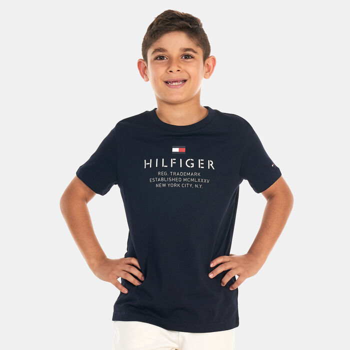 Tommy Hilfiger Kids' Logo T-Shirt Blue Tommy Hilfiger Kids' Logo T-Shirt Blue image number 0