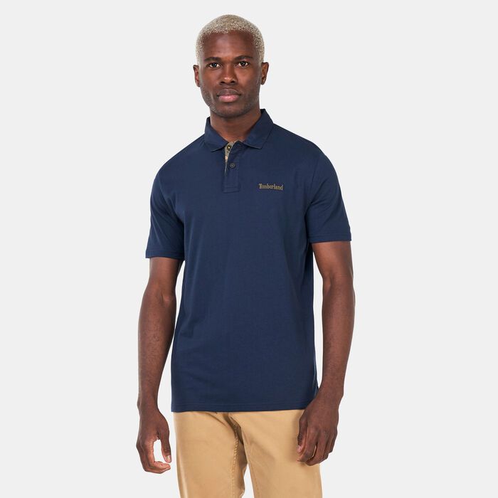 Timberland Men's Outdoor Heritage Seasonal Polo Shirt Blue Timberland Men's Outdoor Heritage Seasonal Polo Shirt Blue image number 0