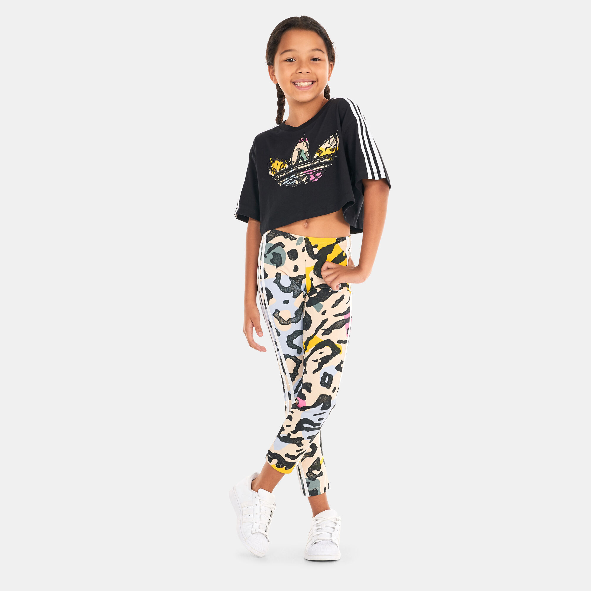 Buy adidas Originals Kids Animal Print Leggings Multi Color in