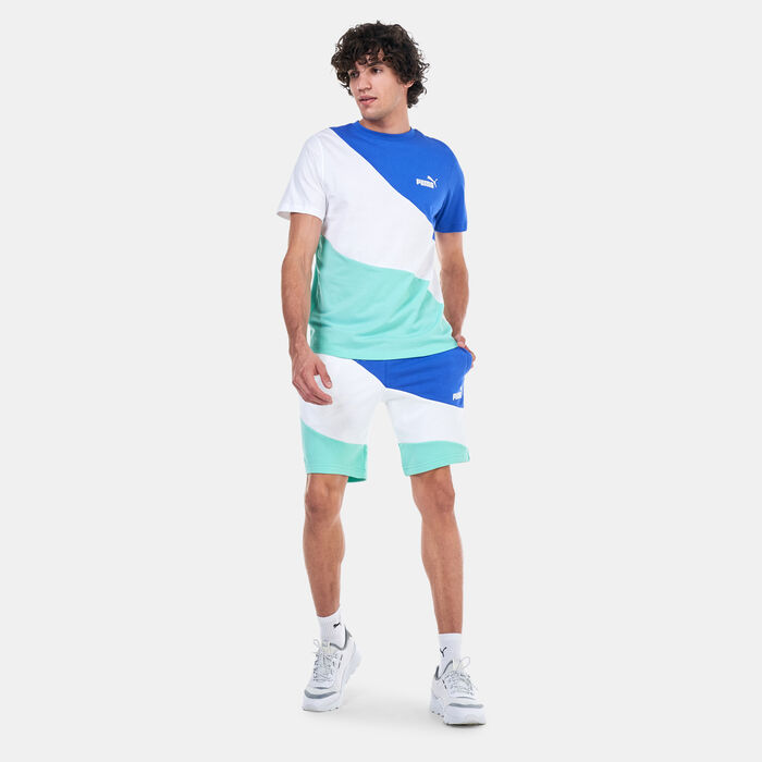 PUMA Men's Power Cat Shorts White PUMA Men's Power Cat Shorts White image number 2