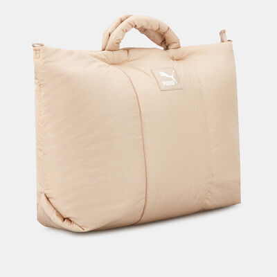 PUMA Women's Premium Oversized Shopper Bag Beige PUMA Women's Premium Oversized Shopper Bag Beige
